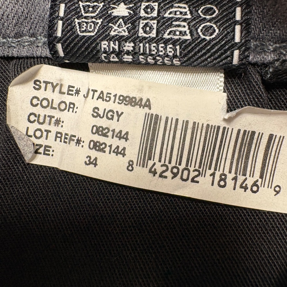 7 For All Mankind Standard Straight Leg Grey Jeans Mens 34 - Picture 6 of 14